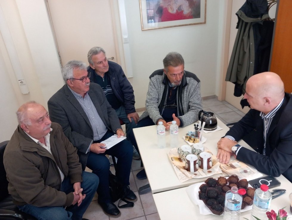 Συνάντηση με τον Διοικητή του ΕΦΚΑ των Συνταξιούχων Ν Ηρακλείου